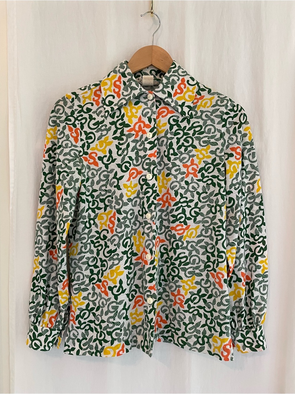 Vintage Girl Scout Leader Button Up Shirt